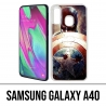 Custodie e protezioni Samsung Galaxy A40 - Captain America Grunge Avengers