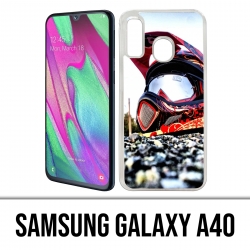 Funda Samsung Galaxy A40 - Casco Moto Cross