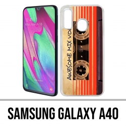 Samsung Galaxy A40 Case - Guardians Of The Galaxy Vintage Audio Cassette