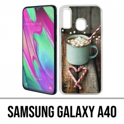 Funda Samsung Galaxy A40 - Chocolate caliente con malvavisco