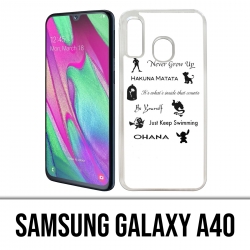 Samsung Galaxy A40 Case - Disney Quotes