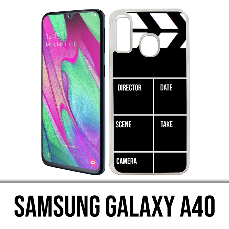 Samsung Galaxy A40 Case - Cinema Clap