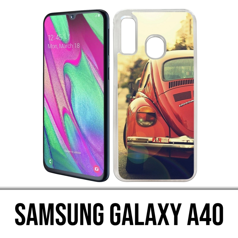 Samsung Galaxy A40 Case - Vintage Marienkäfer