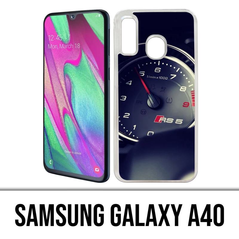 Coque Samsung Galaxy A40 - Compteur Audi Rs5