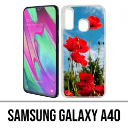 Samsung Galaxy A40 Case - Poppies 1