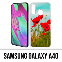 Samsung Galaxy A40 Case - Poppies 2