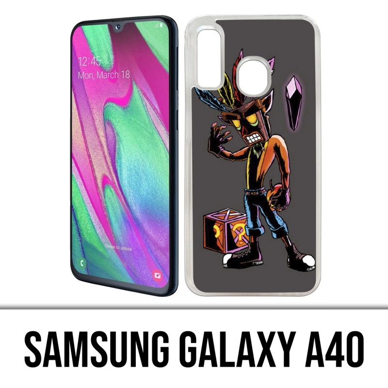Samsung Galaxy A40 Case - Crash Bandicoot Mask