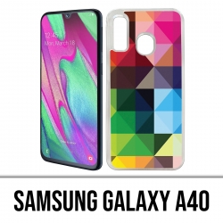 Samsung Galaxy A40 Case - Cubes-Multicolors