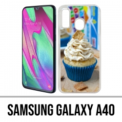 Coque Samsung Galaxy A40 - Cupcake Bleu