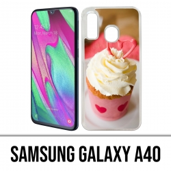 Coque Samsung Galaxy A40 - Cupcake Rose