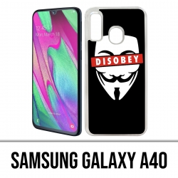 Custodie e protezioni Samsung Galaxy A40 - Disobbedire a Anonymous