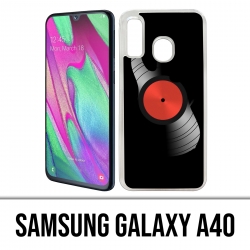 Custodia per Samsung Galaxy A40 - Disco in vinile