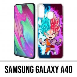 Samsung Galaxy A40 Case - Dragon Ball Black Goku Cartoon