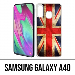 Custodia per Samsung Galaxy A40 - Bandiera vintage del Regno Unito