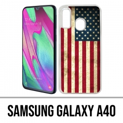 Custodia per Samsung Galaxy A40 - Bandiera Usa