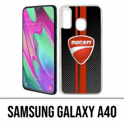 Samsung Galaxy A40 Case - Ducati Carbon