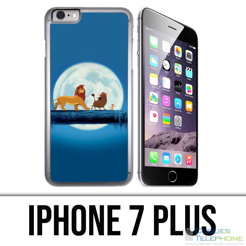 Coque iPhone 7 PLUS - Roi Lion Lune