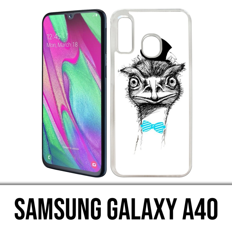 Coque Samsung Galaxy A40 - Funny Autruche