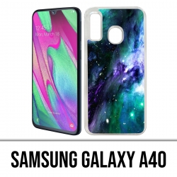 Coque Samsung Galaxy A40 - Galaxie Bleu