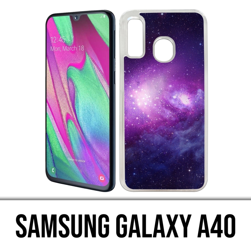 Coque Samsung Galaxy A40 - Galaxie Violet