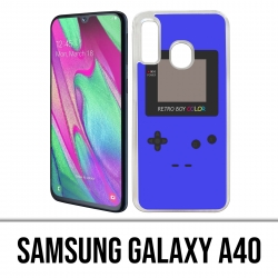 Custodia per Samsung Galaxy A40 - Game Boy Color blu