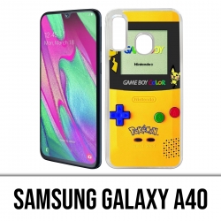Custodia per Samsung Galaxy A40 - Game Boy Color Pikachu Pokémon Giallo