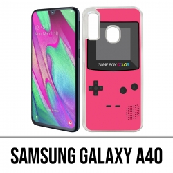 Funda Samsung Galaxy A40 - Game Boy Color rosa