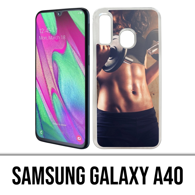 Custodie e protezioni Samsung Galaxy A40 - Musculation Girl