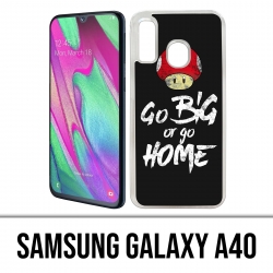 Samsung Galaxy A40 Case - Go Big Or Go Home Bodybuilding