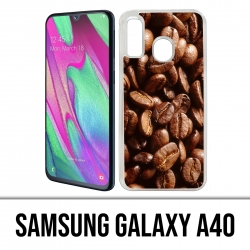 Custodia per Samsung Galaxy A40 - Chicchi di caffè