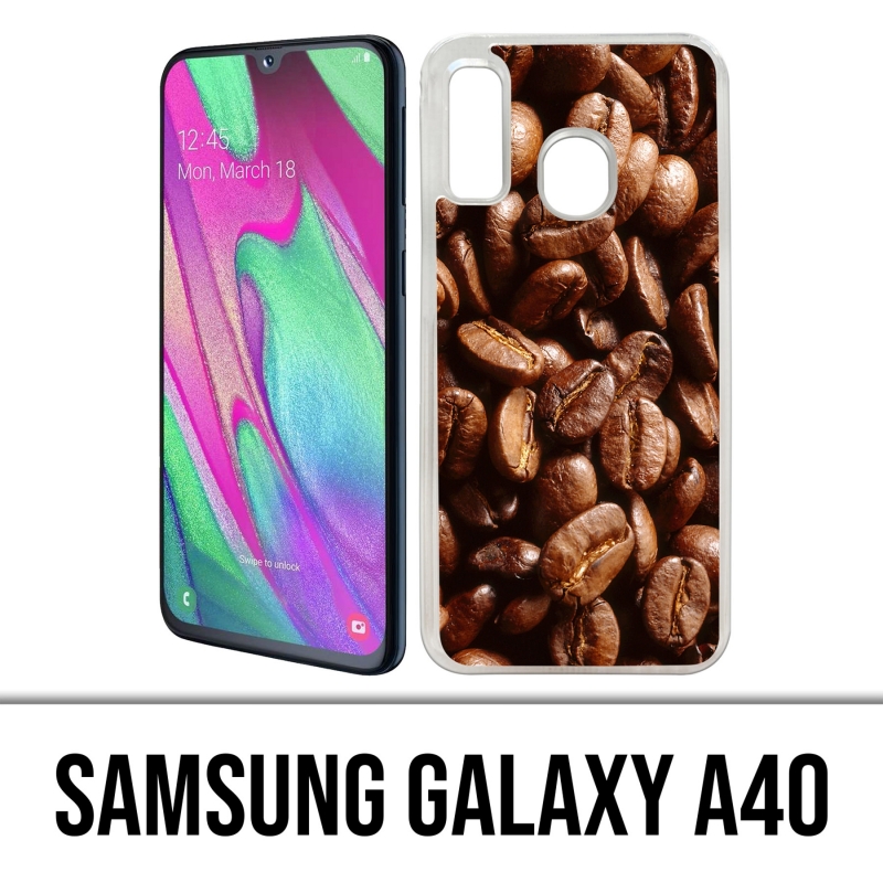 Custodia per Samsung Galaxy A40 - Chicchi di caffè