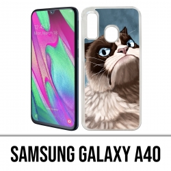 Samsung Galaxy A40 Case - Grumpy Cat