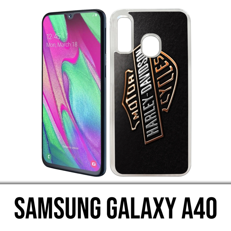 Coque Samsung Galaxy A40 - Harley Davidson Logo