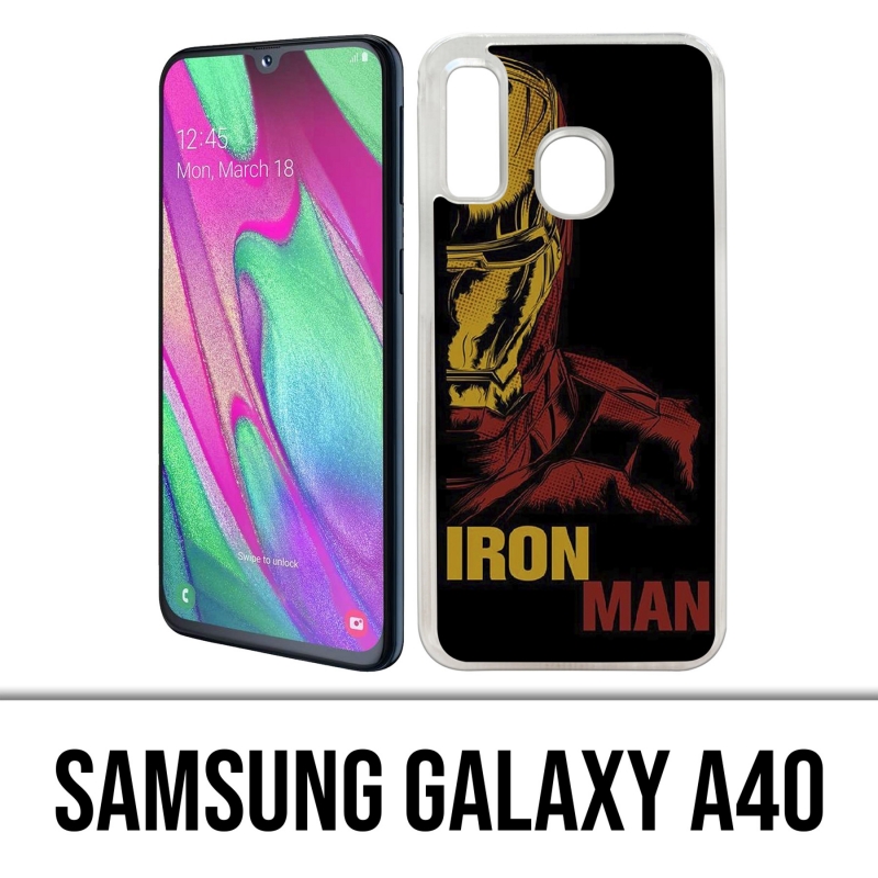 Samsung Galaxy A40 Case - Iron Man Comics