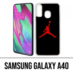 Samsung Galaxy A40 Case - Jordan Basketball Logo Schwarz