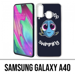 Samsung Galaxy A40 Case - Just Keep Swimming