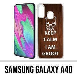 Samsung Galaxy A40 Case - Keep Calm Groot