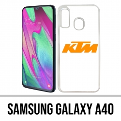 Samsung Galaxy A40 Case - Ktm Logo White Background