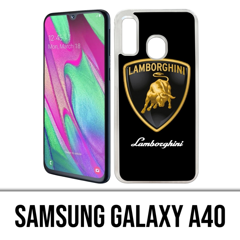 Coque Samsung Galaxy A40 - Lamborghini Logo