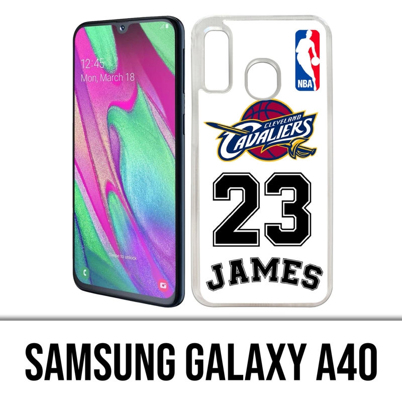 Coque Samsung Galaxy A40 - Lebron James Blanc