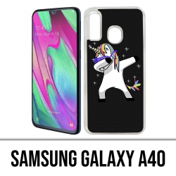 Samsung Galaxy A40 Case - Tupfen Einhorn