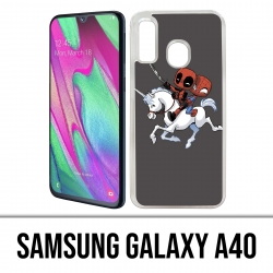 Coque Samsung Galaxy A40 - Licorne Deadpool Spiderman