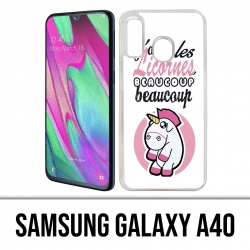 Coque Samsung Galaxy A40 - Licornes