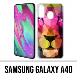 Custodia per Samsung Galaxy A40 - Leone geometrico