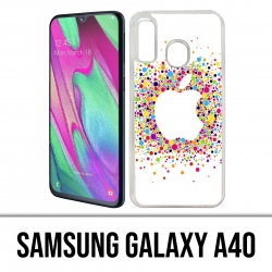 Samsung Galaxy A40 Case - Multicolor Apple Logo