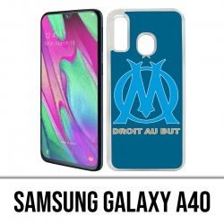 Samsung Galaxy A40 Case - Om Marseille Logo Big Blue Background