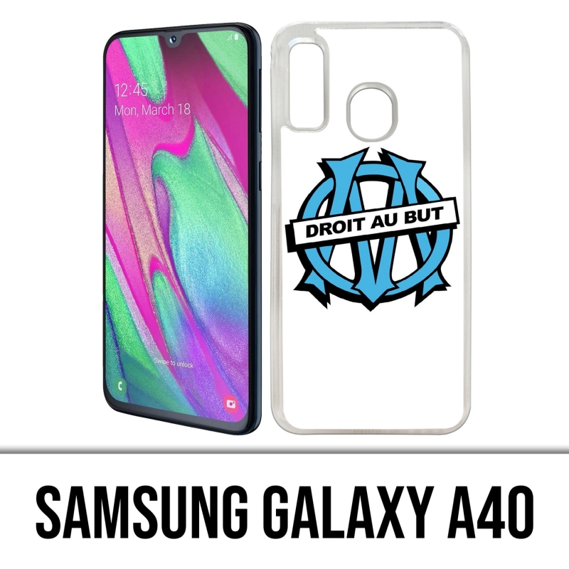 Custodia per Samsung Galaxy A40 - Logo Om Marseille Straight To Goal