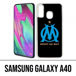 Samsung Galaxy A40 Case - Om Marseille Logo Schwarz