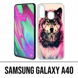 Coque Samsung Galaxy A40 - Loup Triangle