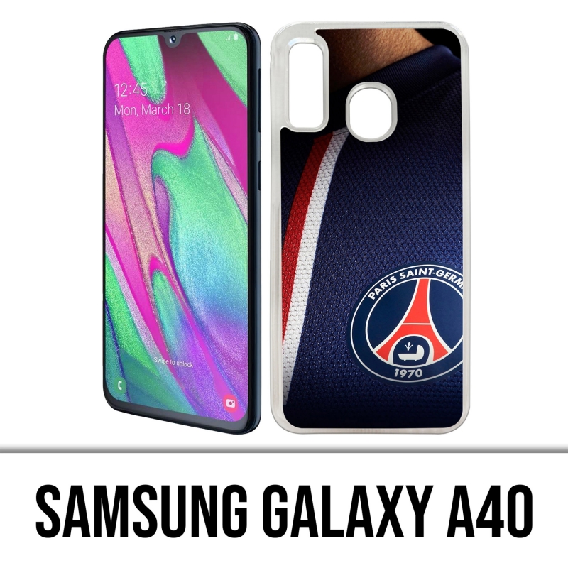 Coque Samsung Galaxy A40 - Maillot Bleu Psg Paris Saint Germain